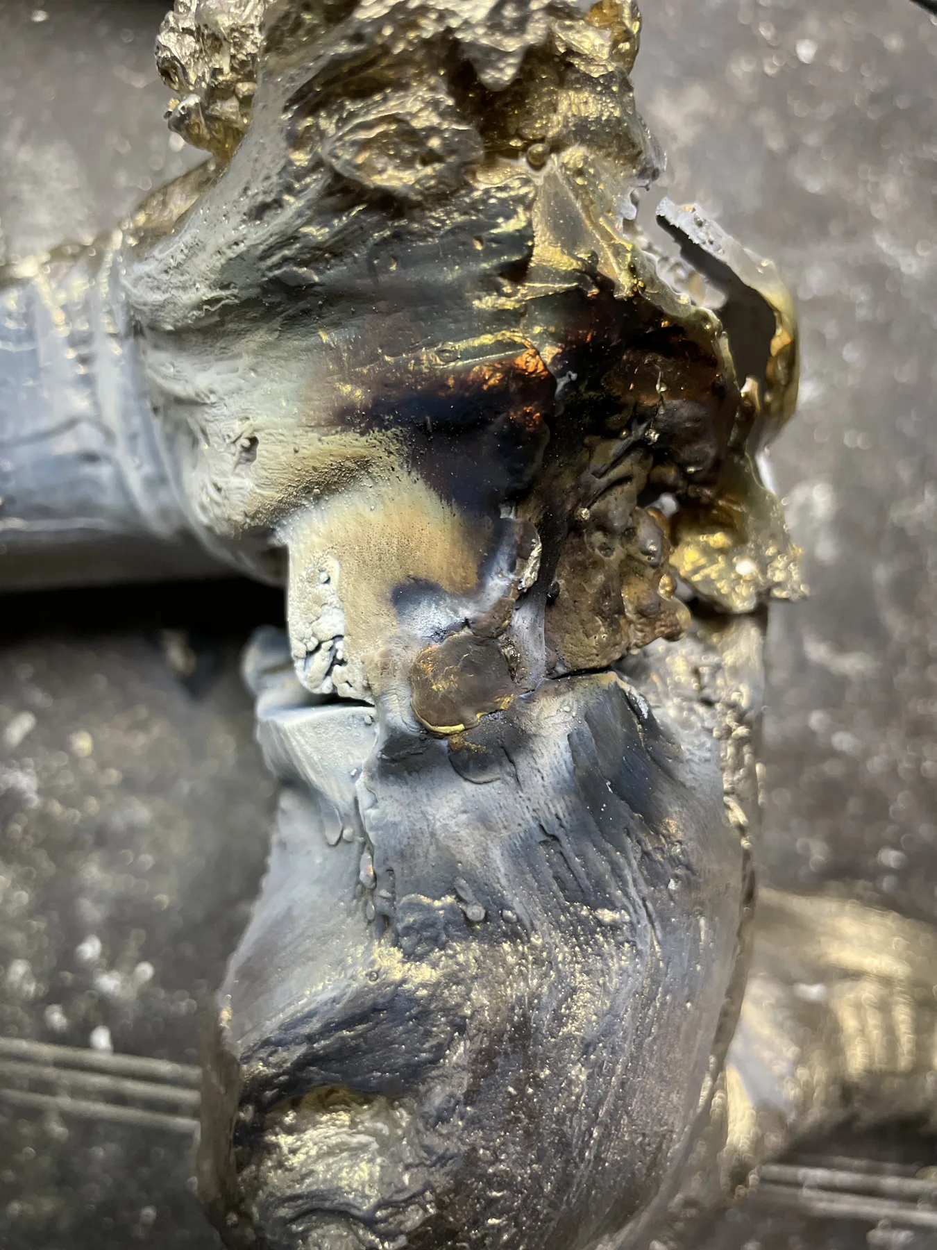 Raw cast metal detail