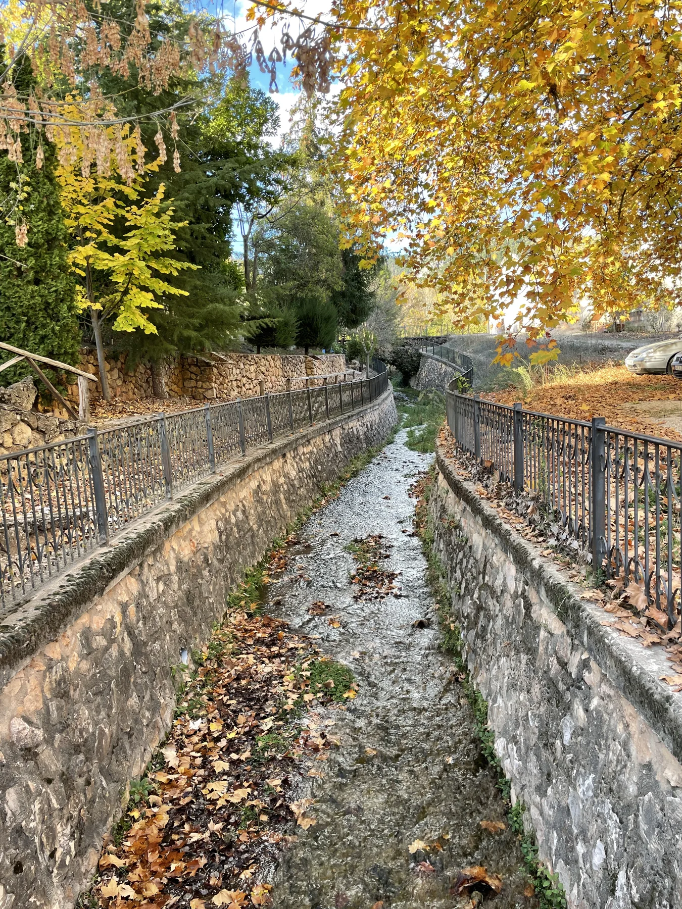 Stone walkway in the village of Riópar